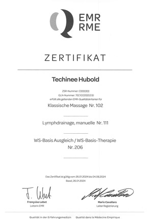 EMR-RME Zertifikat